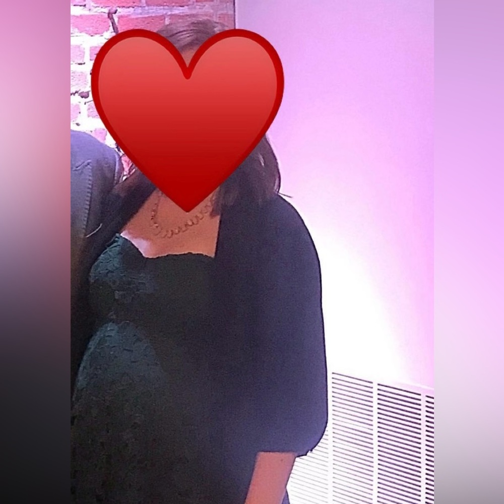 A Pea in the Pod strapless emerald green lace maternity dress, Women Size Small - Picture 2 of 6